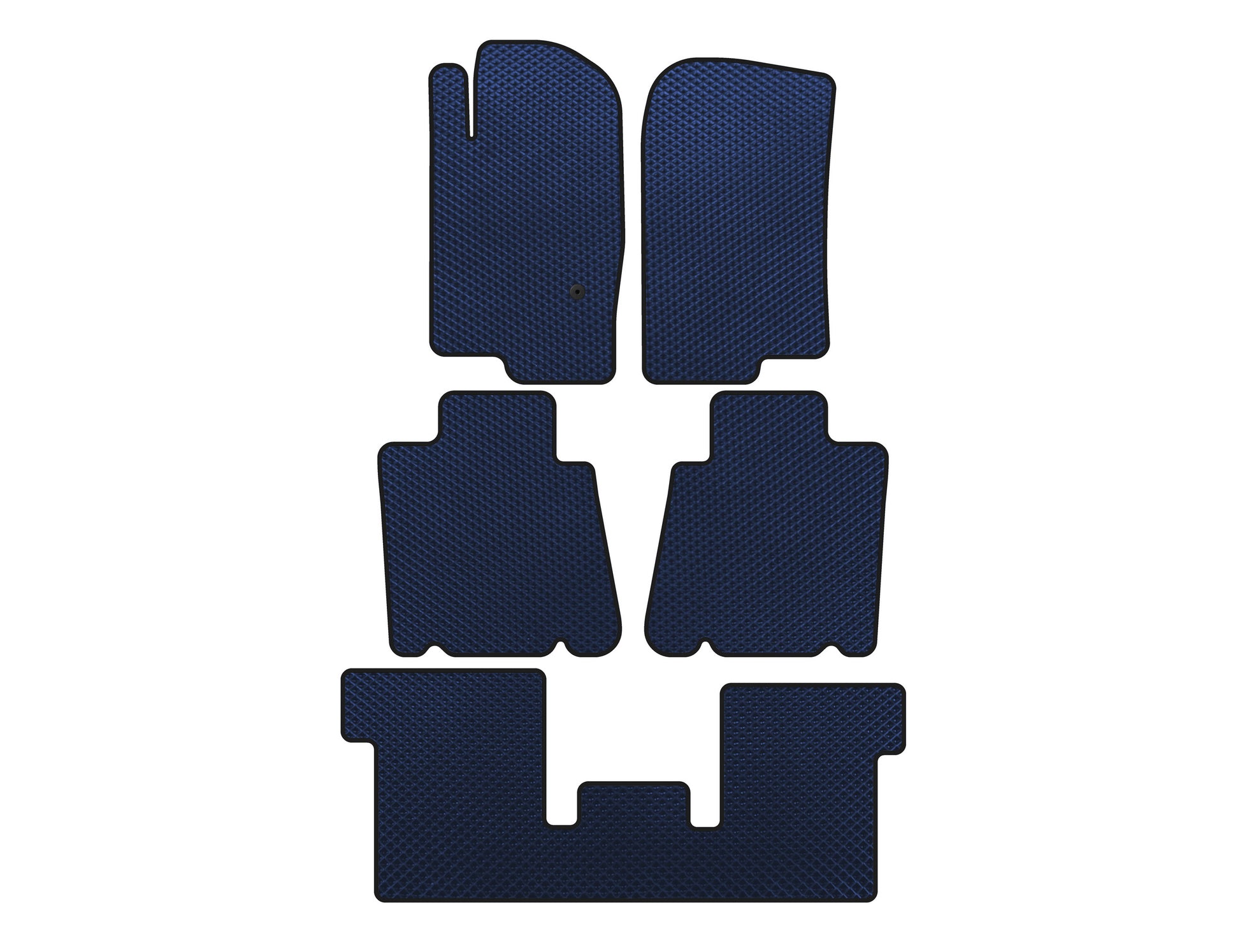 EVA Floor Mats (3 Rows, Blue) for Ford Explorer 2001-2005 - image 1