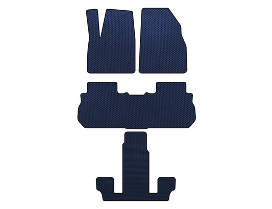 EVA Floor Mats (3 Rows, 2017-2019, Blue) for GMC Acadia 2017- - image 1