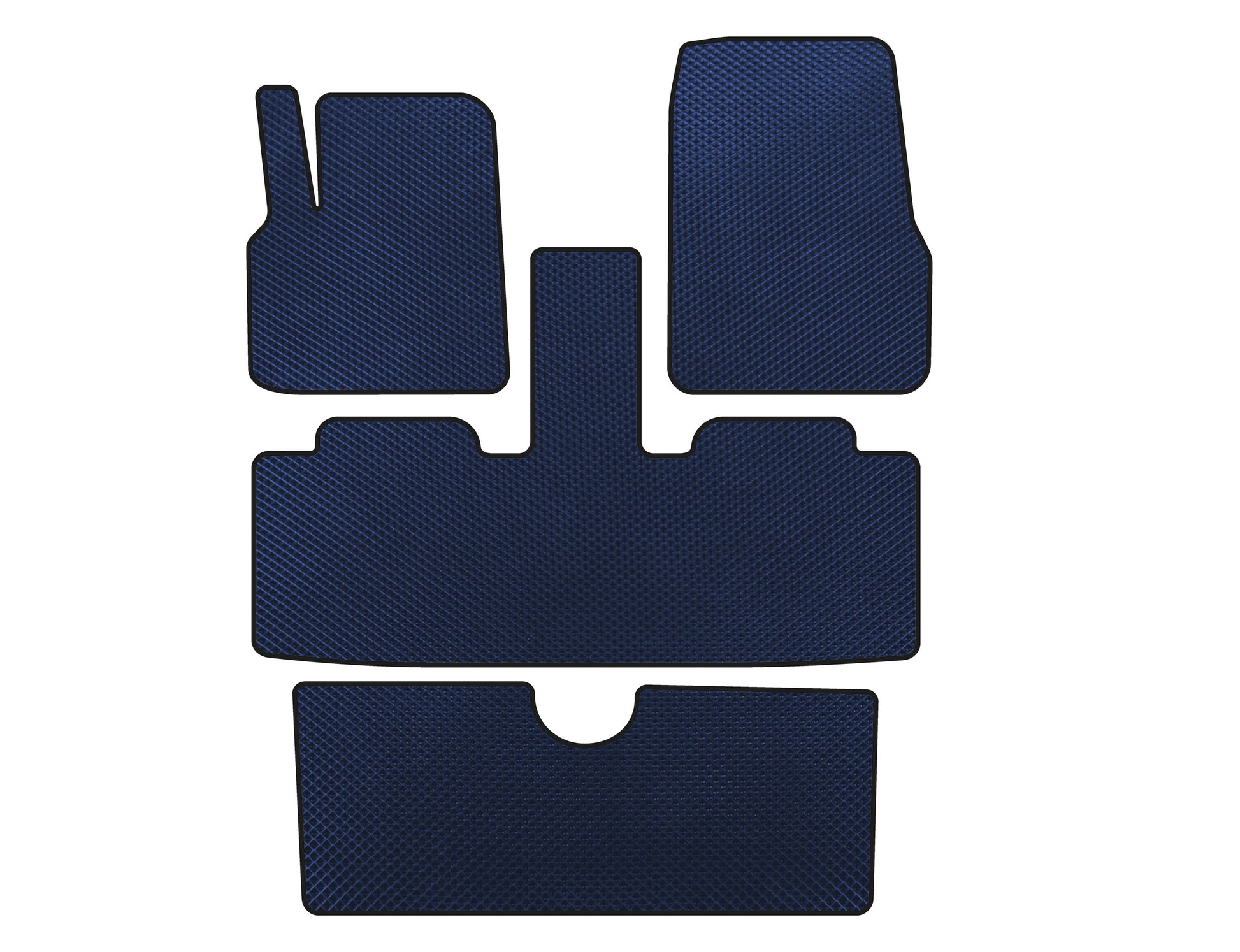 EVA Floor Mats (3 Rows, 7-Seater, Blue) for Renault Espace 2002-2014 - image 1