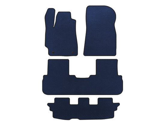 EVA Floor Mats (3 Rows, Blue) for Toyota Highlander 2008-2013 - image 1