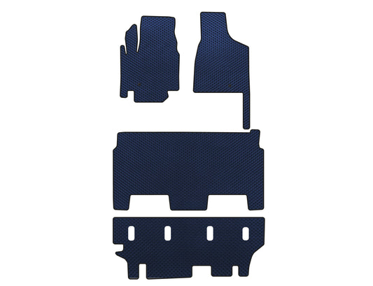 EVA Floor Mats (2008-2020, 3 Rows, 8-Seater/Trim SXT, Blue) for Dodge Grand Caravan V 2008-2020 - image 1