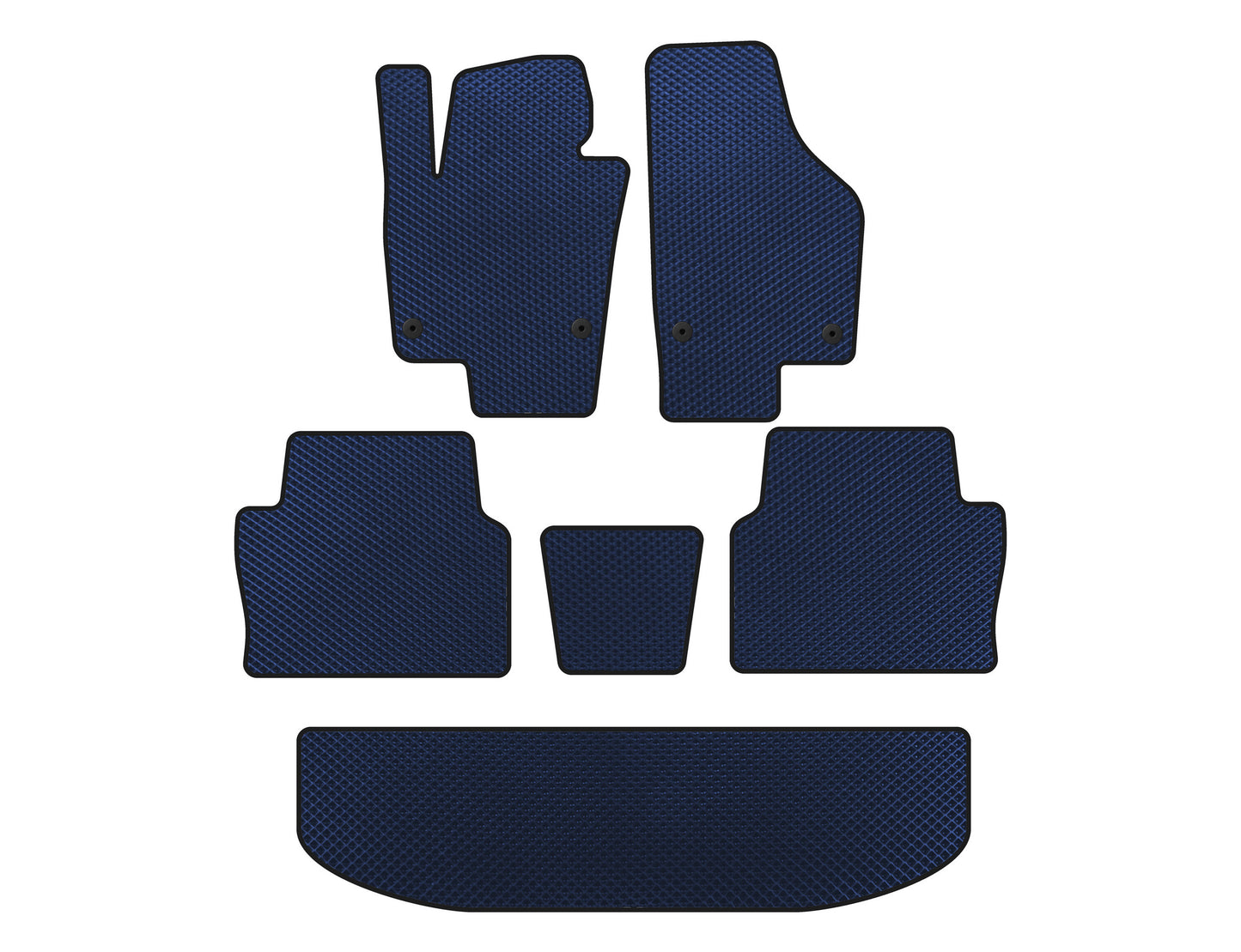 EVA Floor Mats (3 Rows, Blue) for Seat Alhambra 2010- - image 1