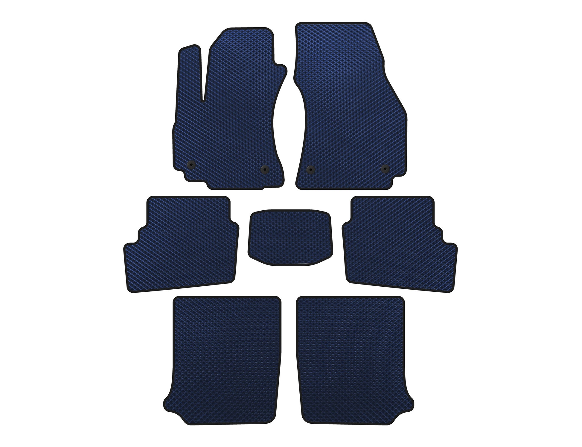 EVA Floor Mats (3 Rows, 2003-2005, 7-Seater, Blue) for Opel Zafira A 1998-2005 - image 1