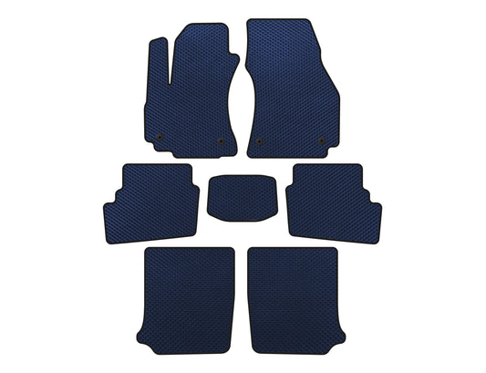 EVA Floor Mats (3 Rows, 2003-2005, 7-Seater, Blue) for Opel Zafira A 1998-2005 - image 1