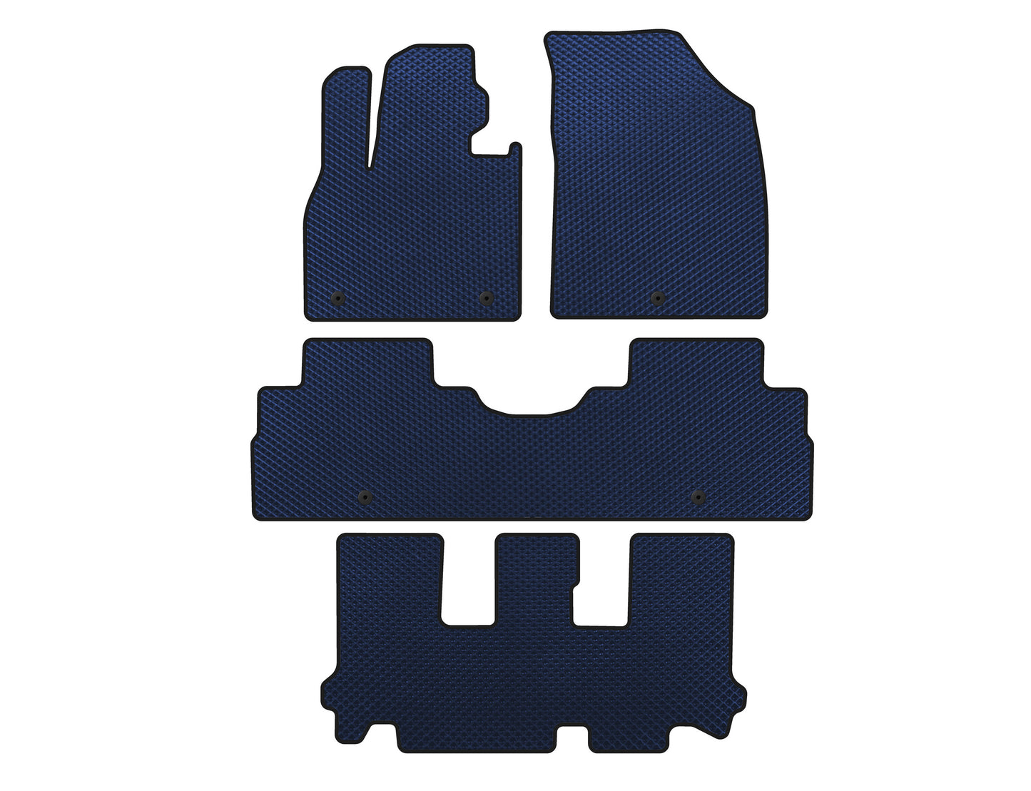 EVA Floor Mats (3 Rows, 8-Seater, Blue) for Hyundai Palisade 2018-2025 - image 1