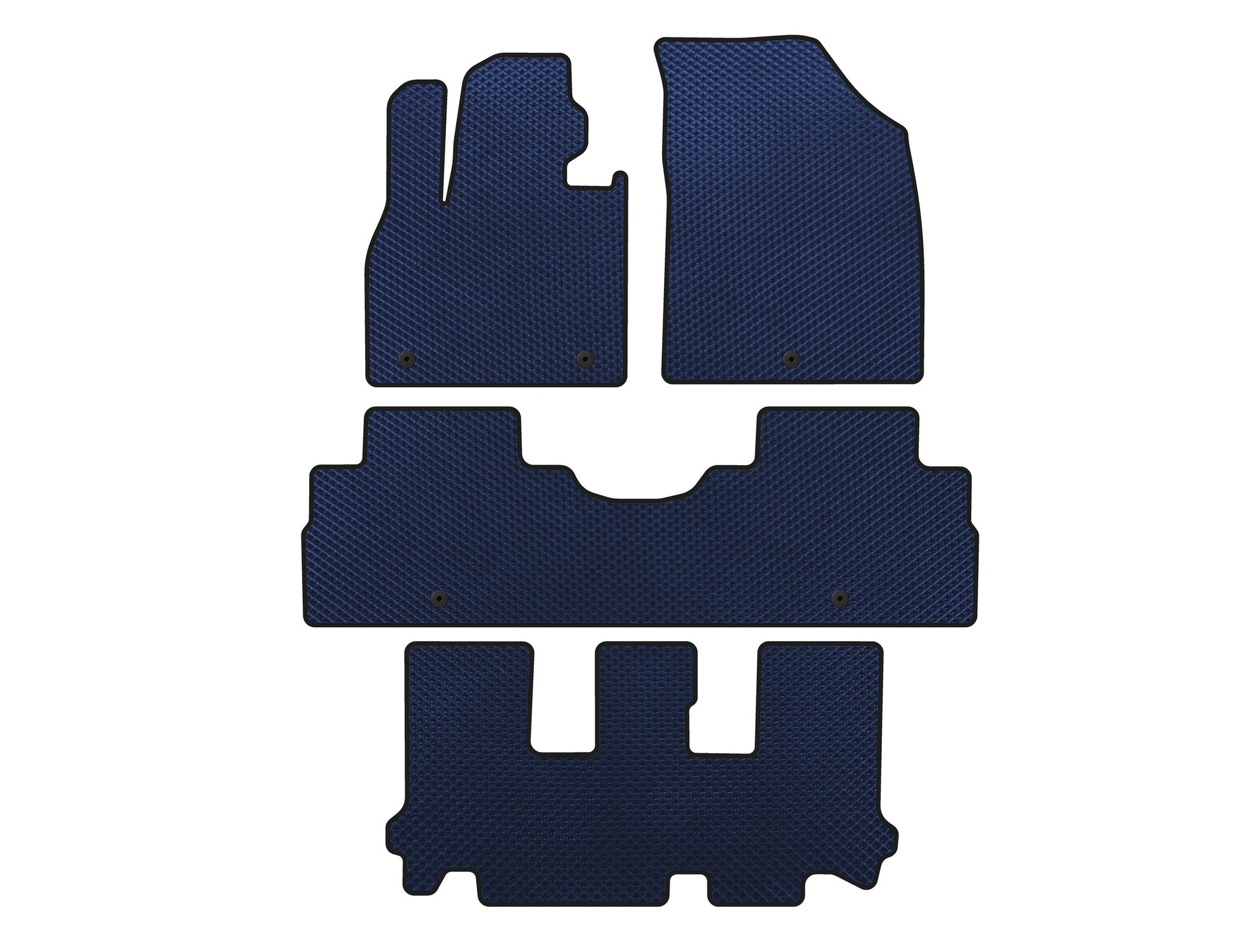 EVA Floor Mats (3 Rows, 8-Seater, Blue) for Hyundai Palisade 2018-2025 - image 1
