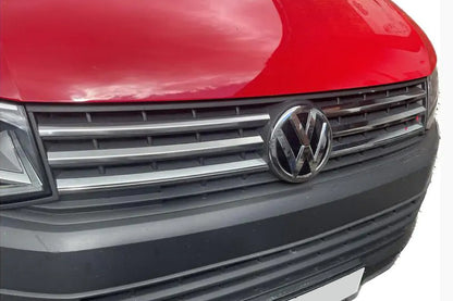 Chrome Grille Covers 2015-2019 (4 pcs, stainless steel) for Volkswagen T6 2015-2024 - image 3