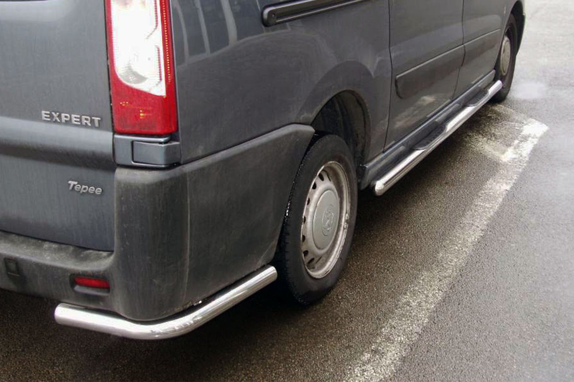 Rear Corner Bars AK003 (2 pcs, stainless steel) for Fiat Scudo 2007-2015 - image 1