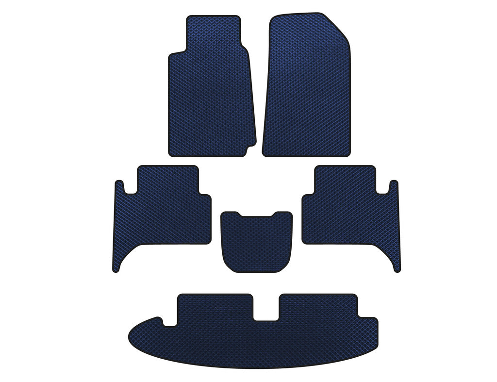EVA Floor Mats (3 Rows, Blue) for Chevrolet Trailblazer 2012-2019 - image 1