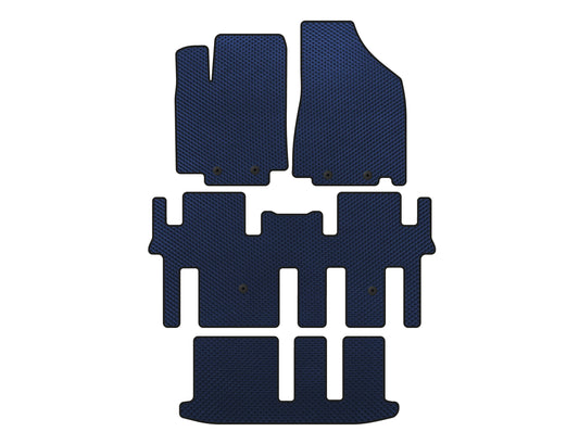 EVA Floor Mats (3 Rows, Blue) for Nissan Pathfinder R52 2012-2021 - image 1
