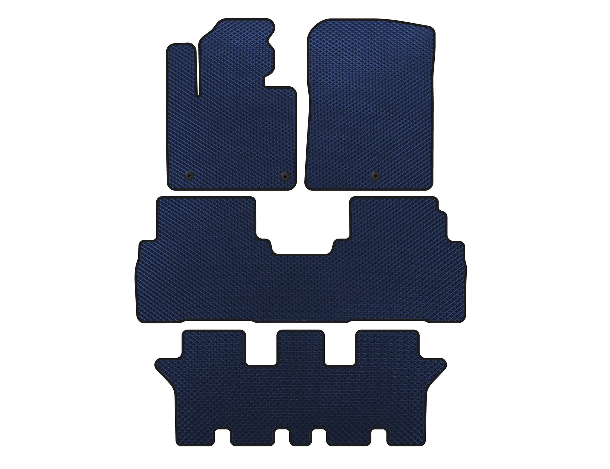 EVA mats (3 rows, 7-seater, Blue) for Kia Sorento III UM 2014-2020 - image 1