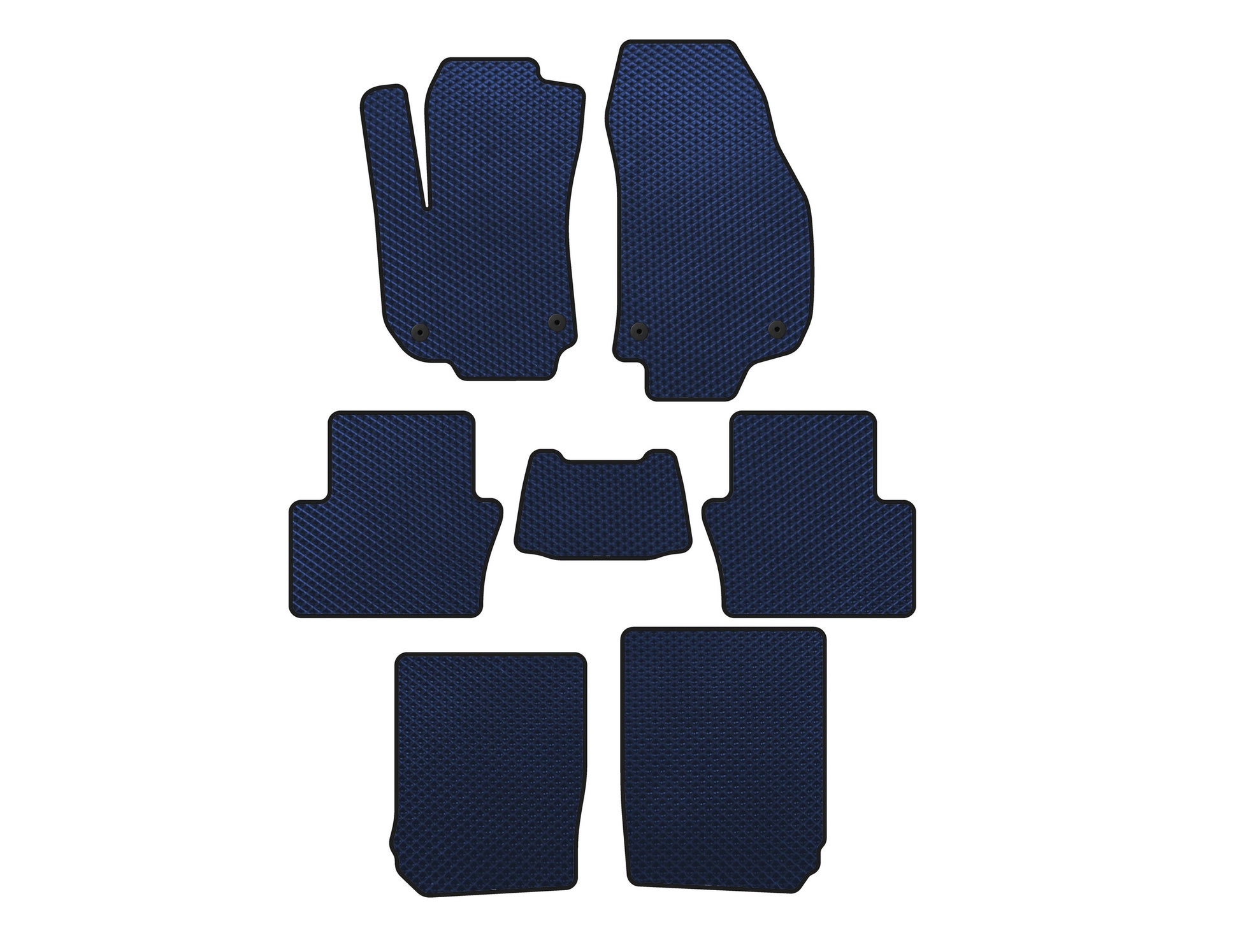 EVA Floor Mats (3 Rows, Blue) for Opel Zafira B 2005-2011 - image 1