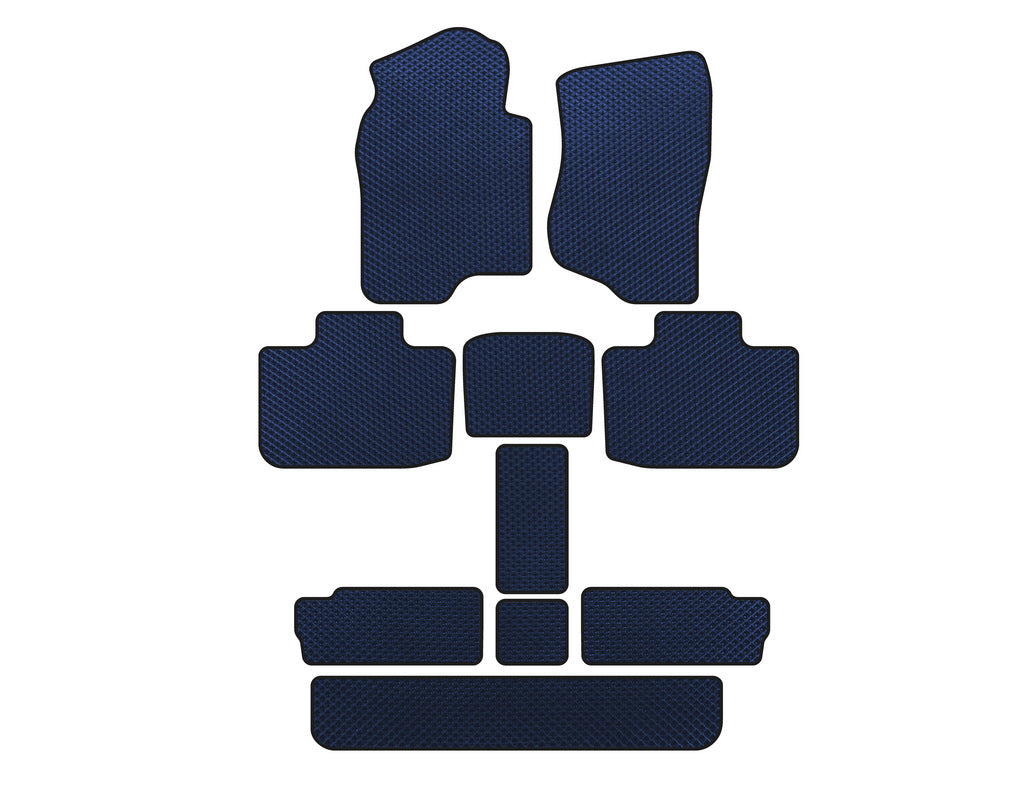 EVA Floor Mats (3 Rows, Blue) for Cadillac Escalade 2007-2014 - image 1