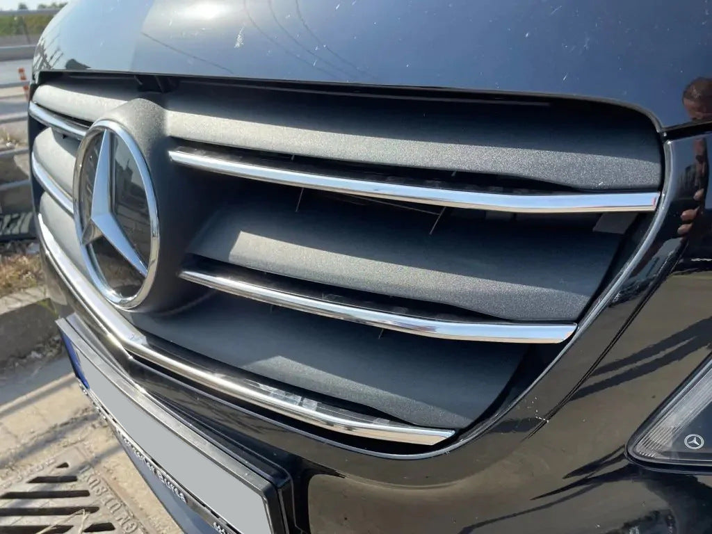 Chrome Grille Covers 2020+ (5 pcs, Stainless Steel) for Mercedes Vito/V-class W447 2014- - image 3