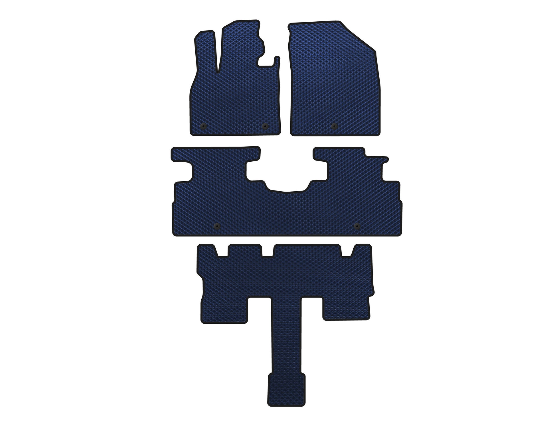 EVA Floor Mats (3 Rows, 7-Seater, Blue) for Hyundai Palisade 2018-2025 - image 1