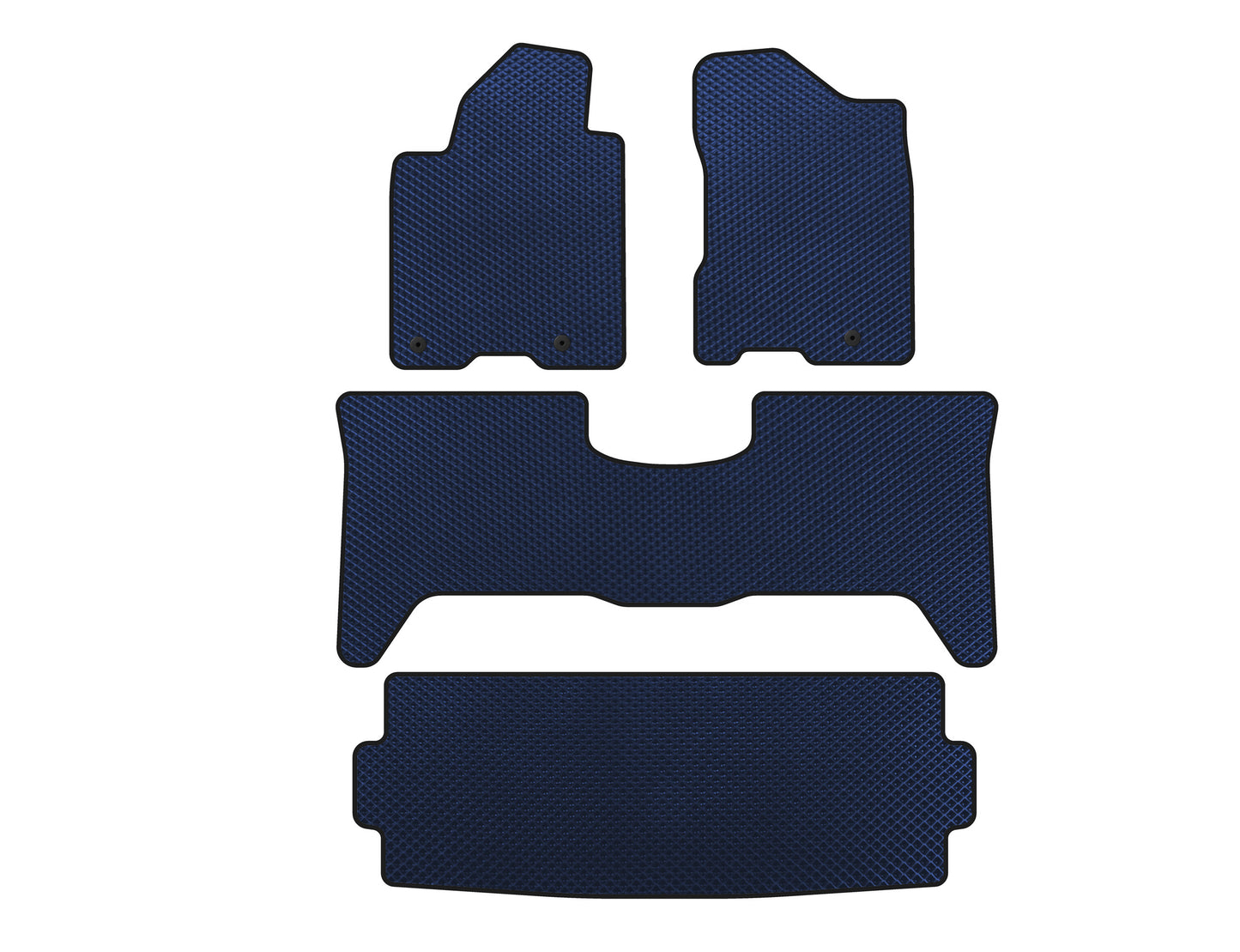 EVA Floor Mats (3 Rows, 2003-2008, Blue) for Nissan Armada 2003-2015 - image 1