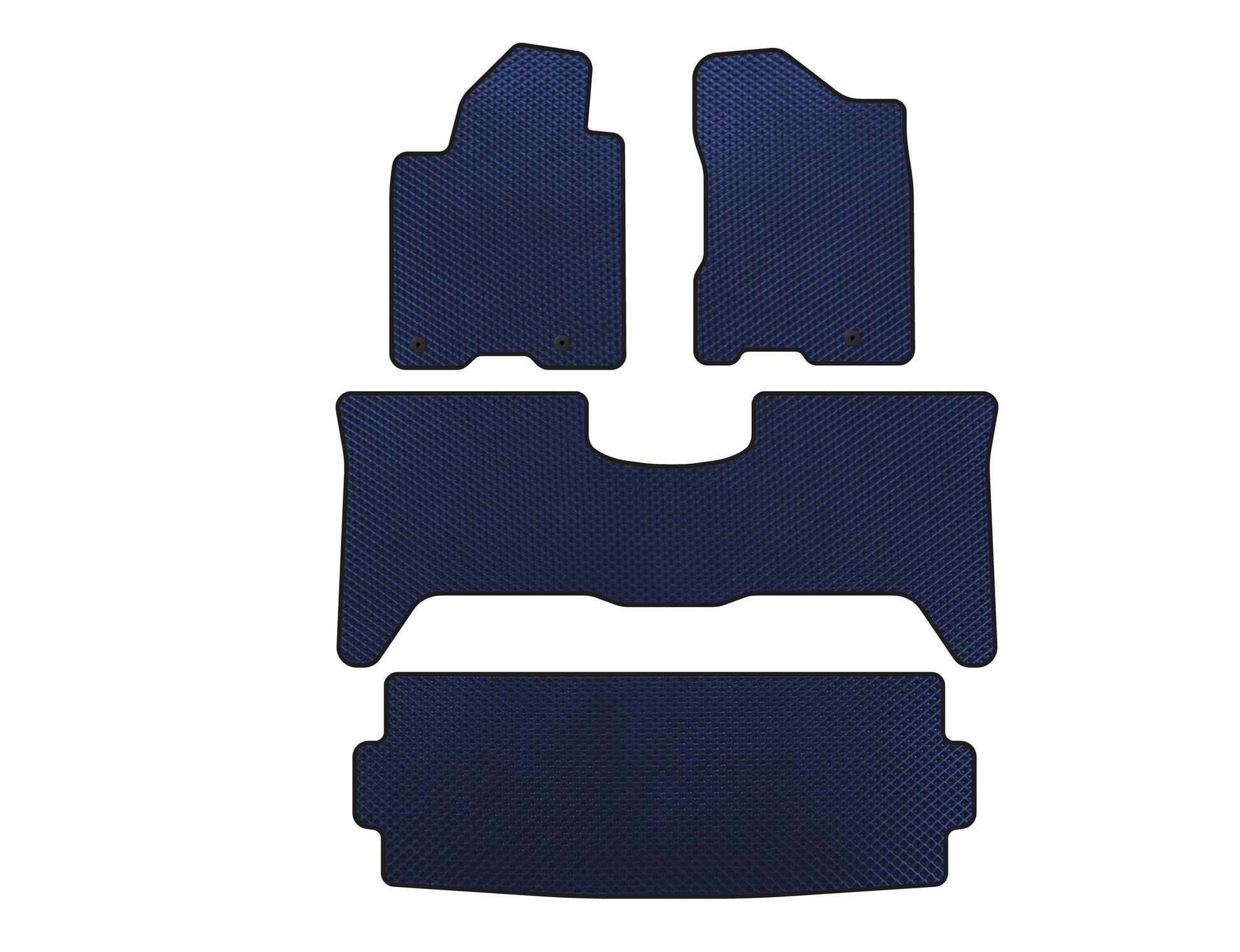 EVA Floor Mats (3 Rows, 2003-2008, Blue) for Nissan Armada 2003-2015 - image 1