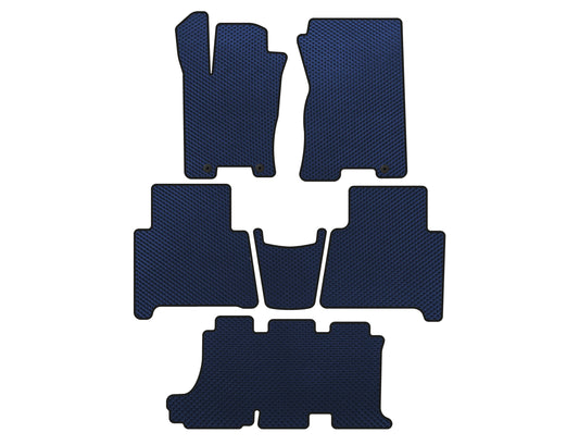 EVA Floor Mats (3 Rows, Blue) for Kia Mohave 2008-2016 - image 1