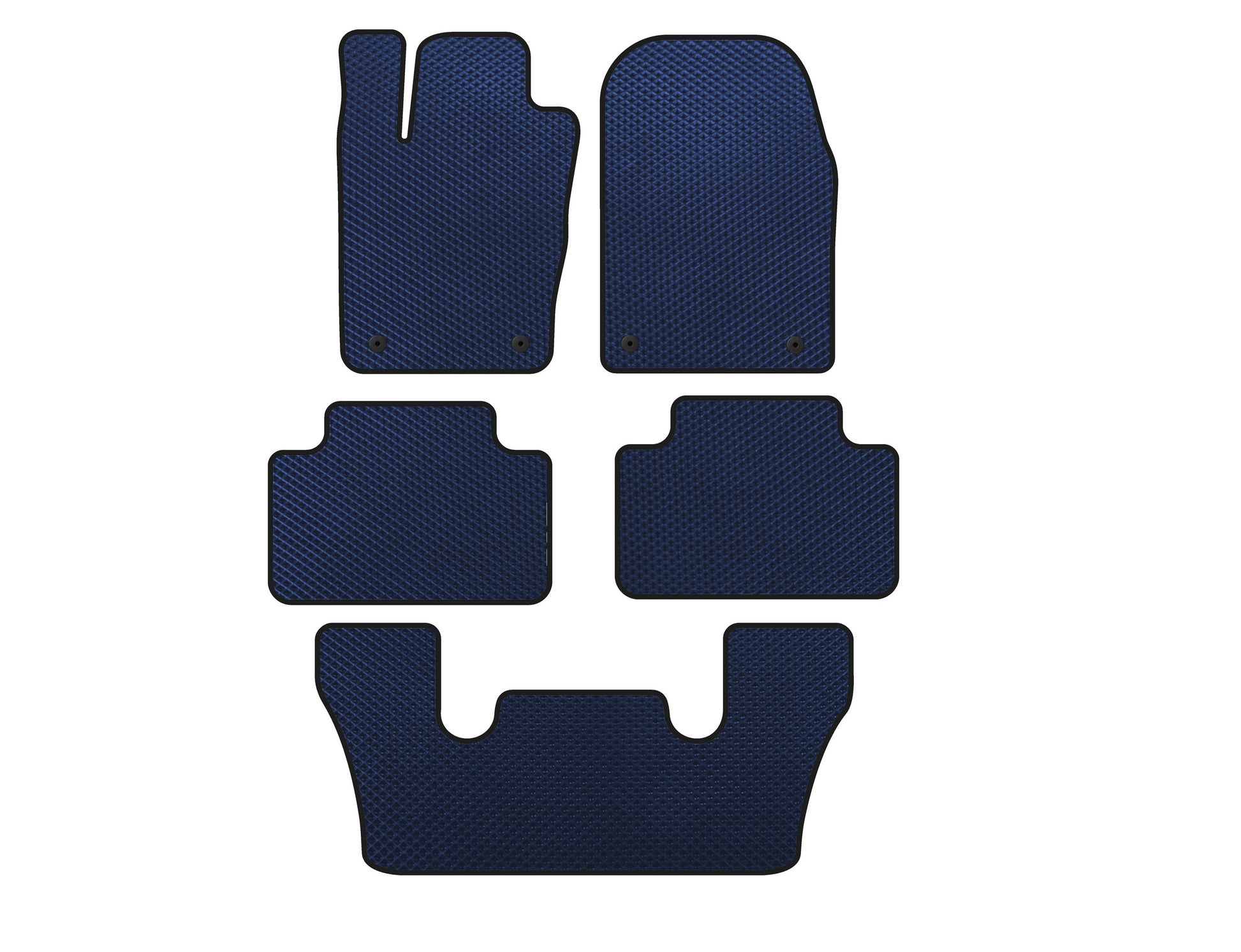 EVA Floor Mats (3 Rows, Blue) for Dodge Durango 2010- - image 1