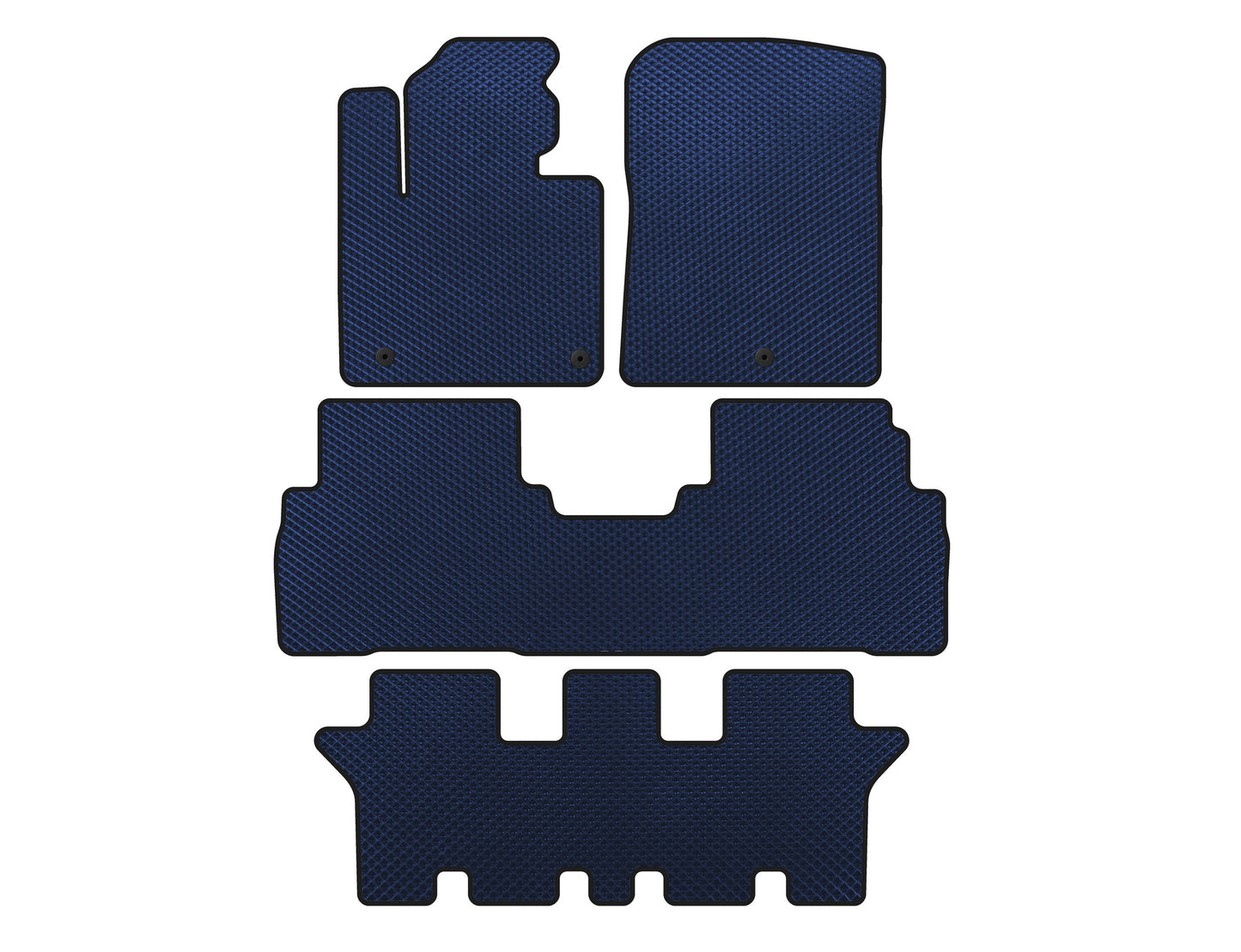 EVA Floor Mats (3 Rows, 7-Seater, Blue) for Kia Sorento III UM 2014-2020 - image 1