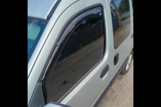 In-channel window deflectors (2 pcs, HIC) for Renault Kangoo 1998-2008 - image 2