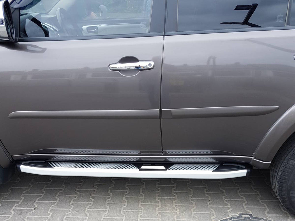 Side Steps Mevsim Grey (2 pcs, Aluminum) for Mitsubishi Pajero Sport 2008-2015 - image 2