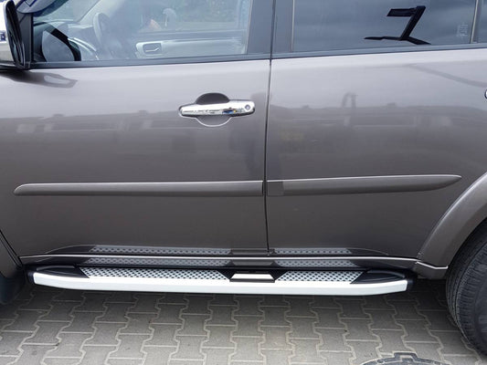 Side Steps Mevsim Grey (2 pcs, Aluminum) for Mitsubishi Pajero Sport 2008-2015 - image 2