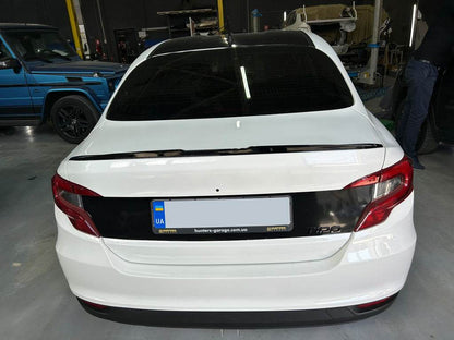 Spoiler LIP (Sunplex, black) (119.1cm *5.5cm) for Fiat Tipo 2016↗ year - Reelken Auto