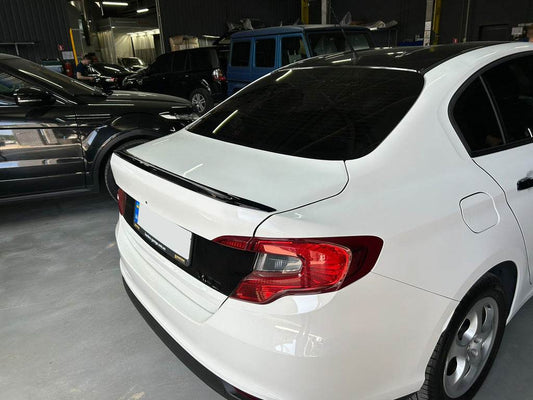 Spoiler LIP (Sunplex, black) (119.1cm *5.5cm) for Fiat Tipo 2016↗ year - Reelken Auto