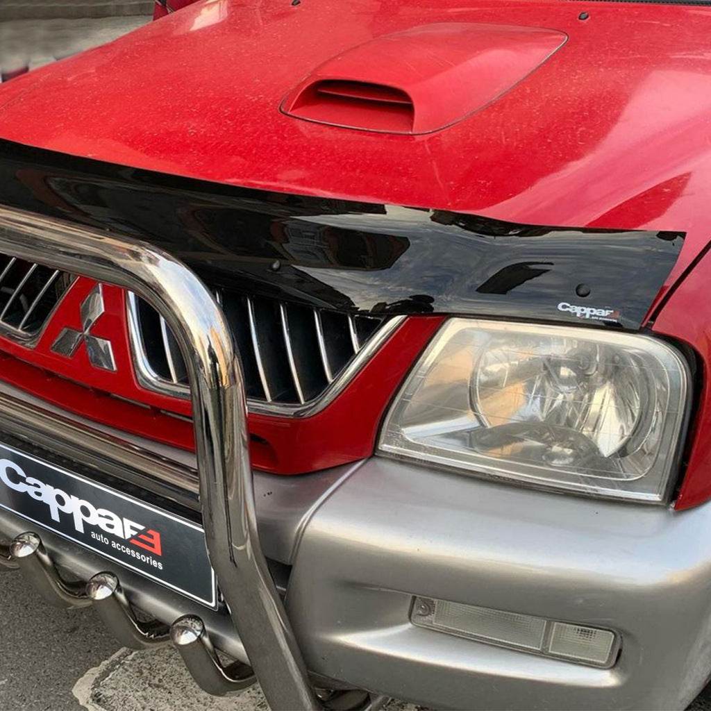 Hood deflector (EuroCap) for Mitsubishi L200 1996-2006 - Reelken Auto