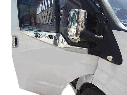 Edging glass Carmos (2 pieces, stainless.) for Ford Transit 2000-2014 - Reelken Auto