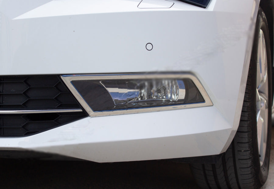 Fog Light Trim OmsaLine (2 pcs, Stainless Steel) for Skoda Superb 2015-2024 - image 1