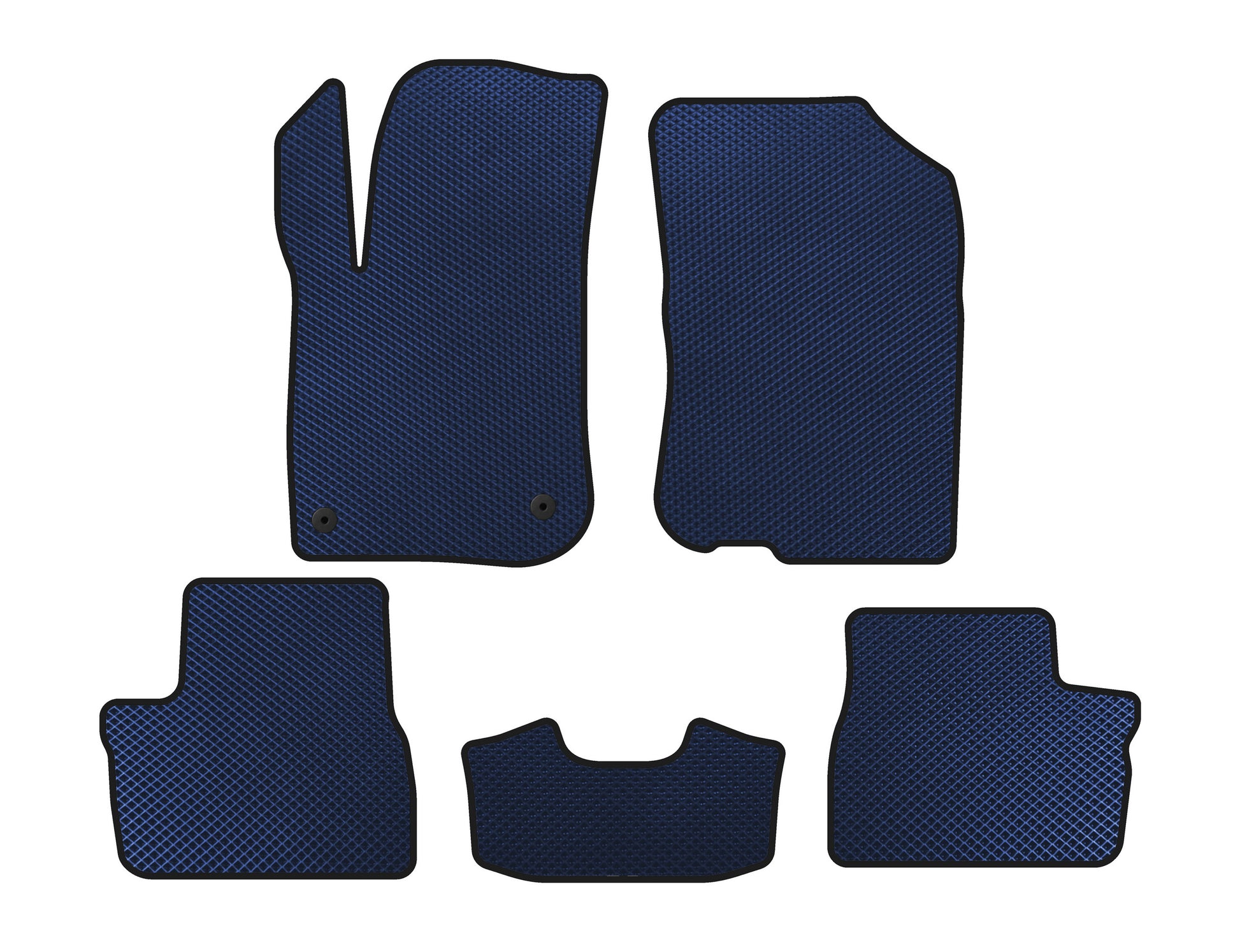 EVA Floor Mats (2015-2019, HB, 5-Door, Blue) for Peugeot 208 2012-2019 - image 1