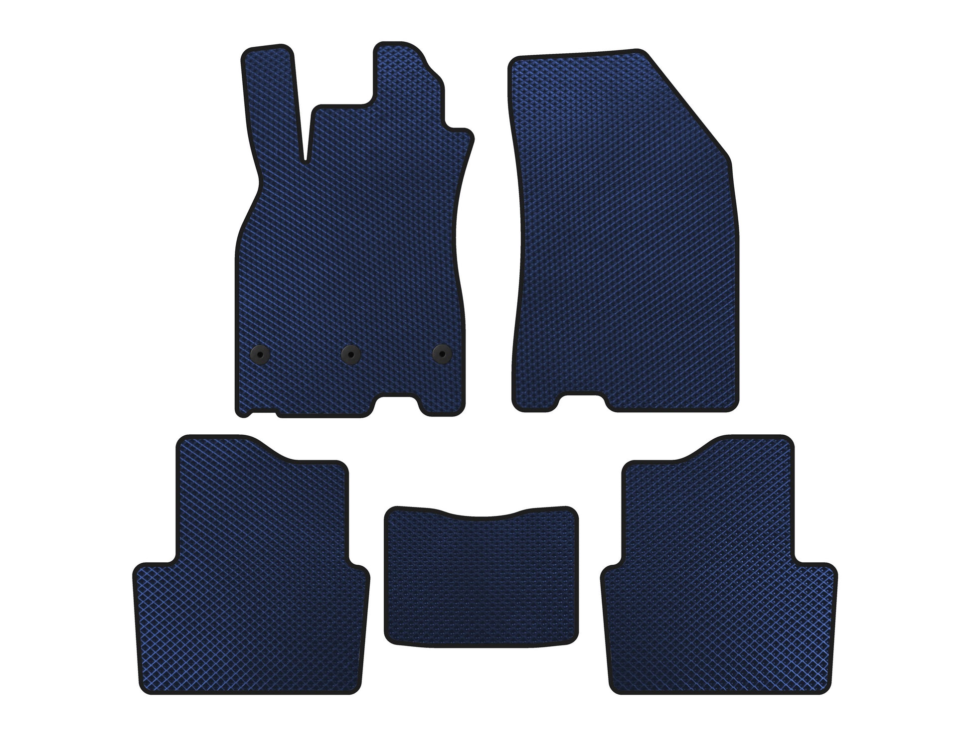 EVA Floor Mats (SD, Blue) for Renault Megane III 2009-2016 - image 1