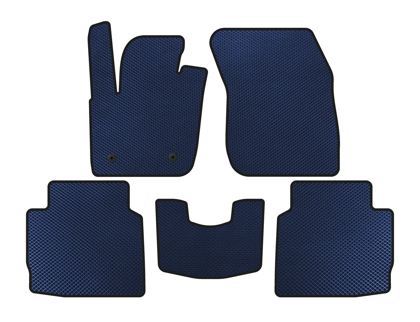 EVA Floor Mats (2016-2020, SD, Blue) for Lincoln MKZ 2012-2020 - image 1