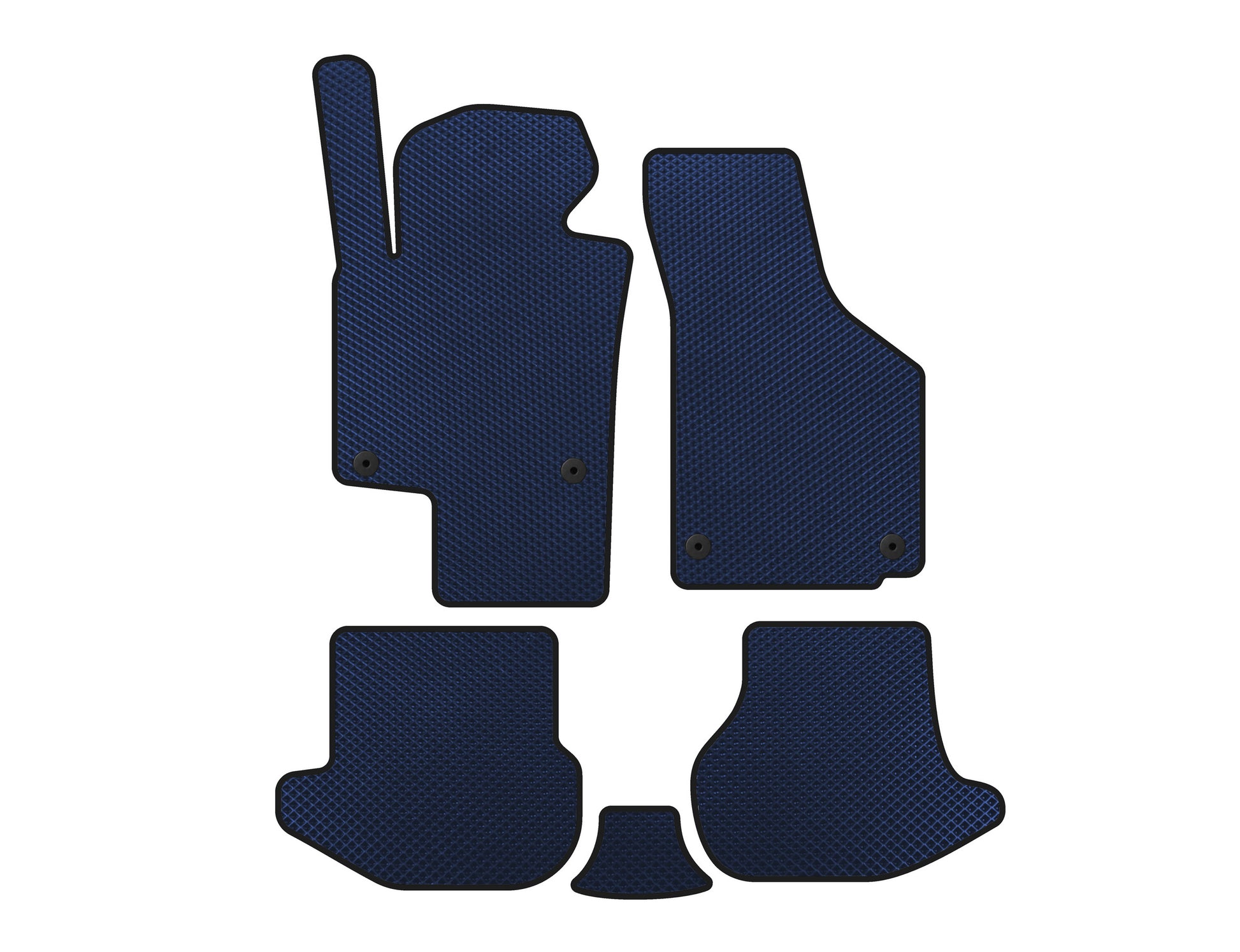 EVA Floor Mats (Blue) for Volkswagen EOS 2006-2011 - image 1