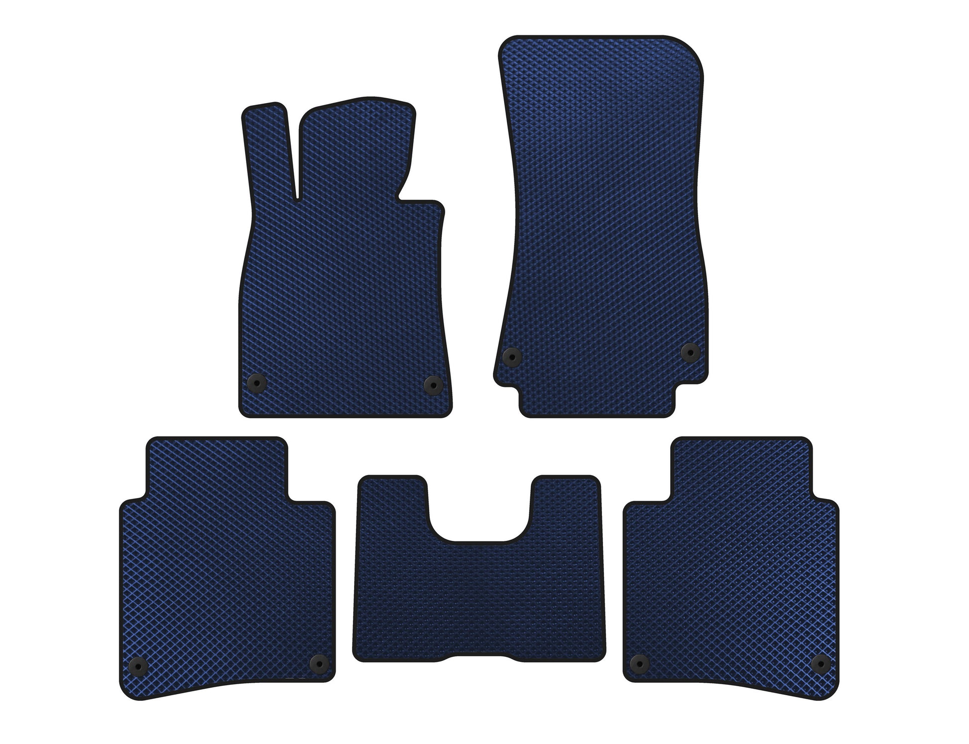 EVA Floor Mats (2017-2020, SD, Long Wheelbase, Blue) for Mercedes S-сlass W222 2013-2020 - image 1