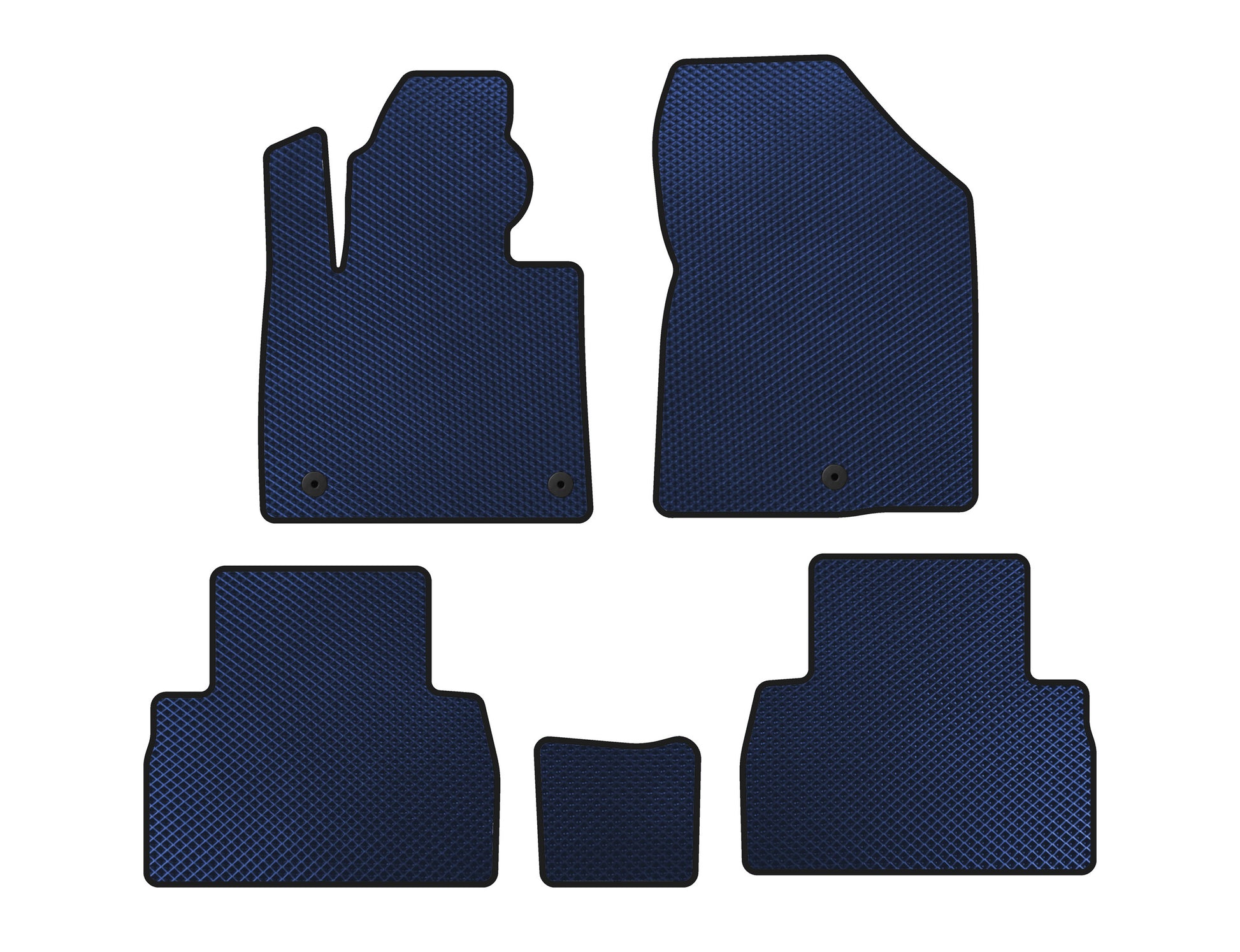 EVA Floor Mats (2018-2020, Blue) for Hyundai Santa Fe 4 2018-2023 - image 1
