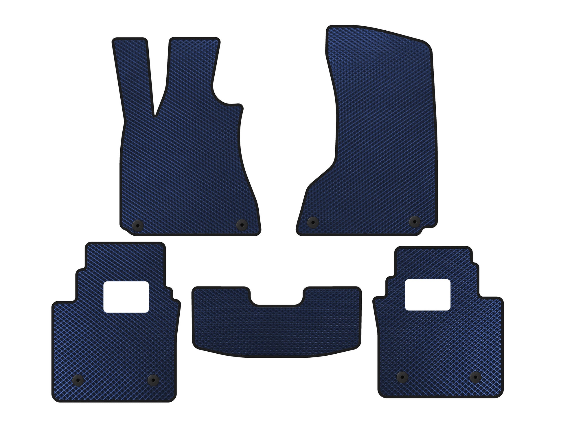 EVA Floor Mats (SD, Blue) for Maserati Quattroporte 2013-2023 - image 1
