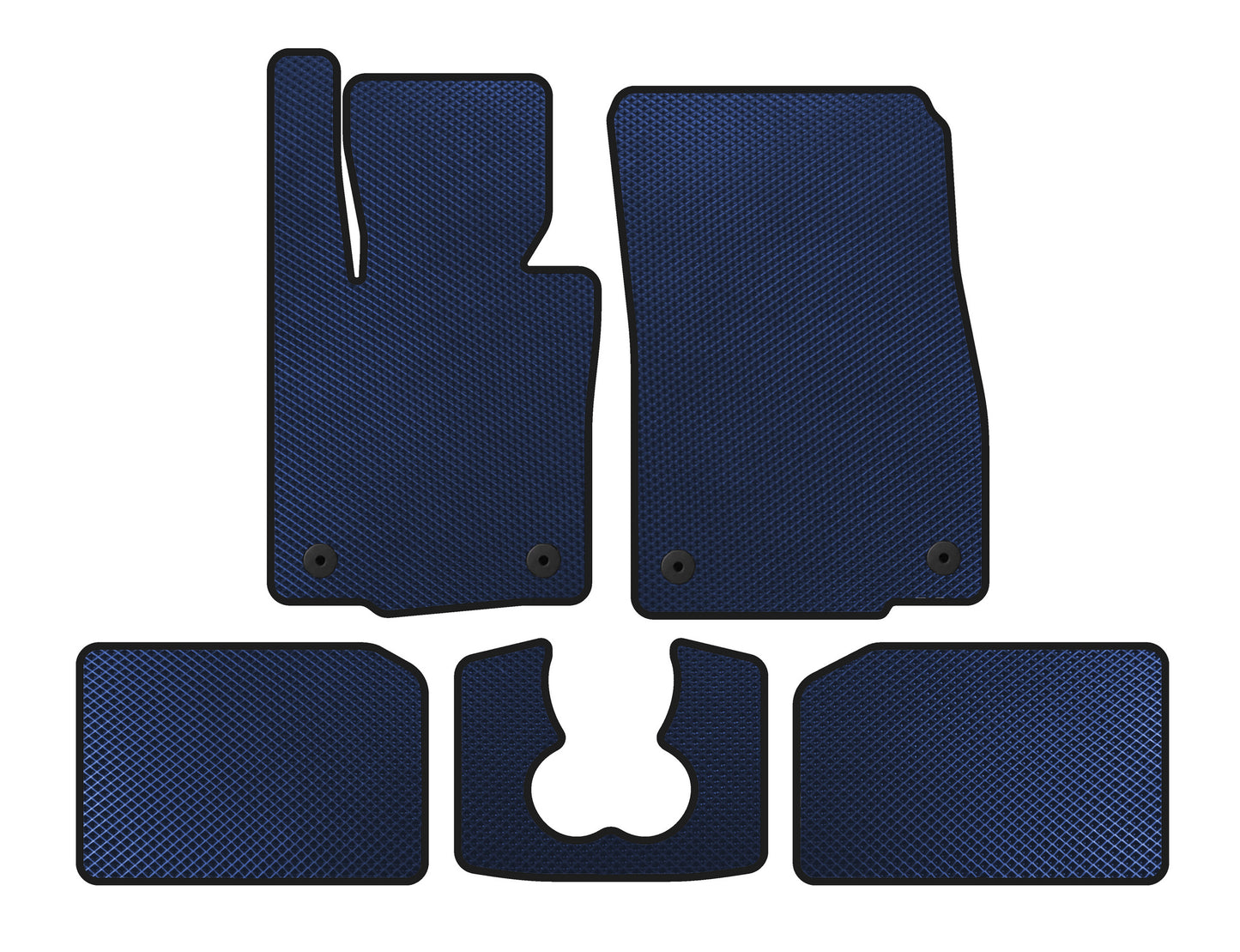 EVA Floor Mats (for S F55, 5-Door, Blue) for Mini Cooper F55/56/57 2014-2023 - image 1