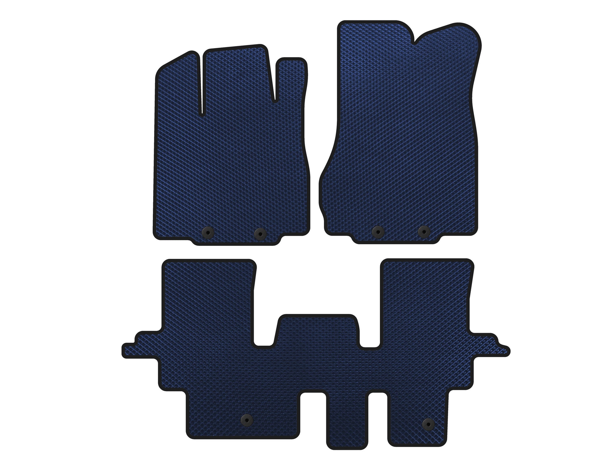 EVA Floor Mats (2 Rows, Blue) for Infiniti QX60 2016-2021 - image 1