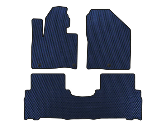 EVA floor mats (2014-2018, 5-seater, Blue) for Kia Sorento III UM 2014-2020 - image 1