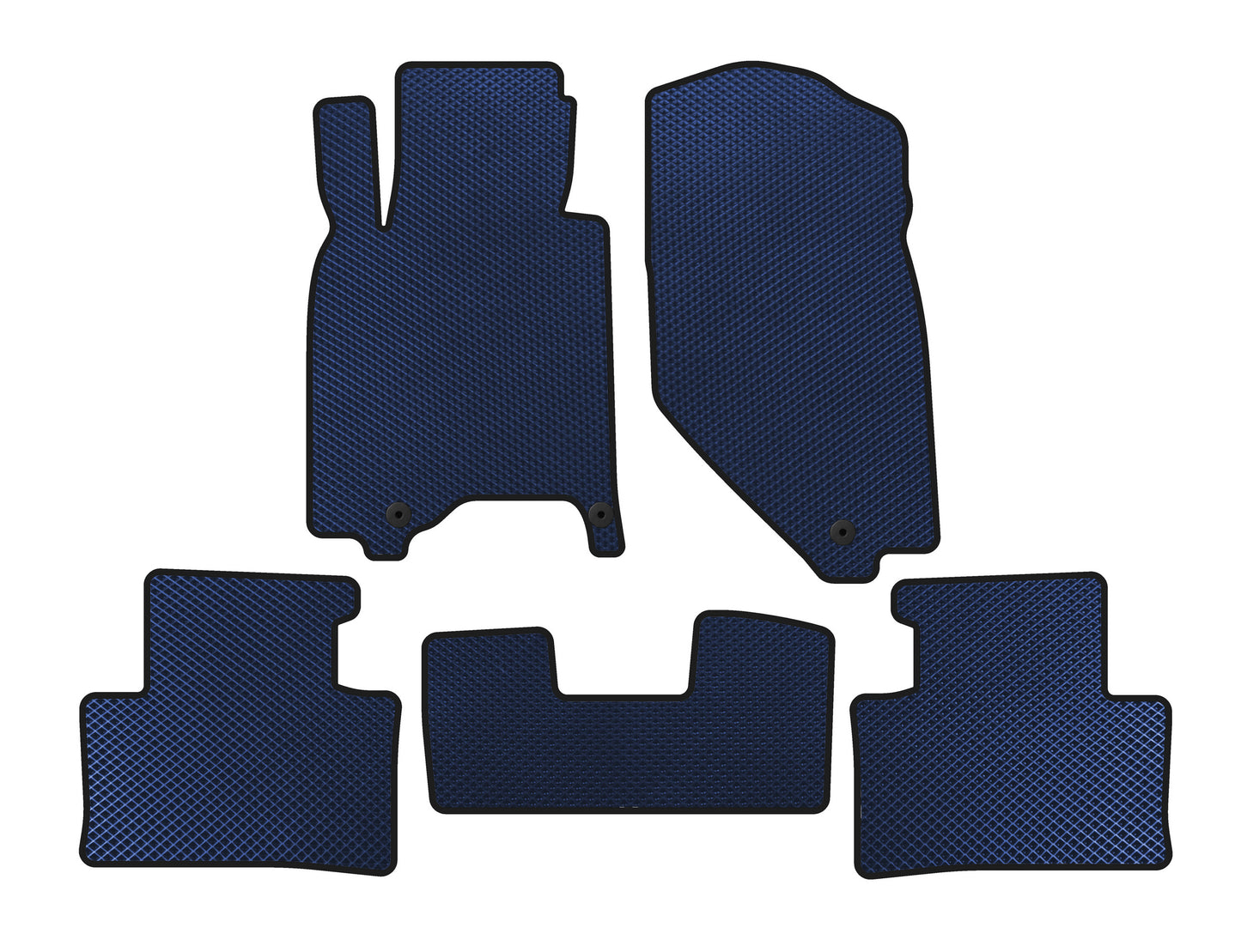 EVA Floor Mats (G37 X, SD, Blue) for Infiniti G25/G35/37 (V36/CV36) 2006-2015 - image 1