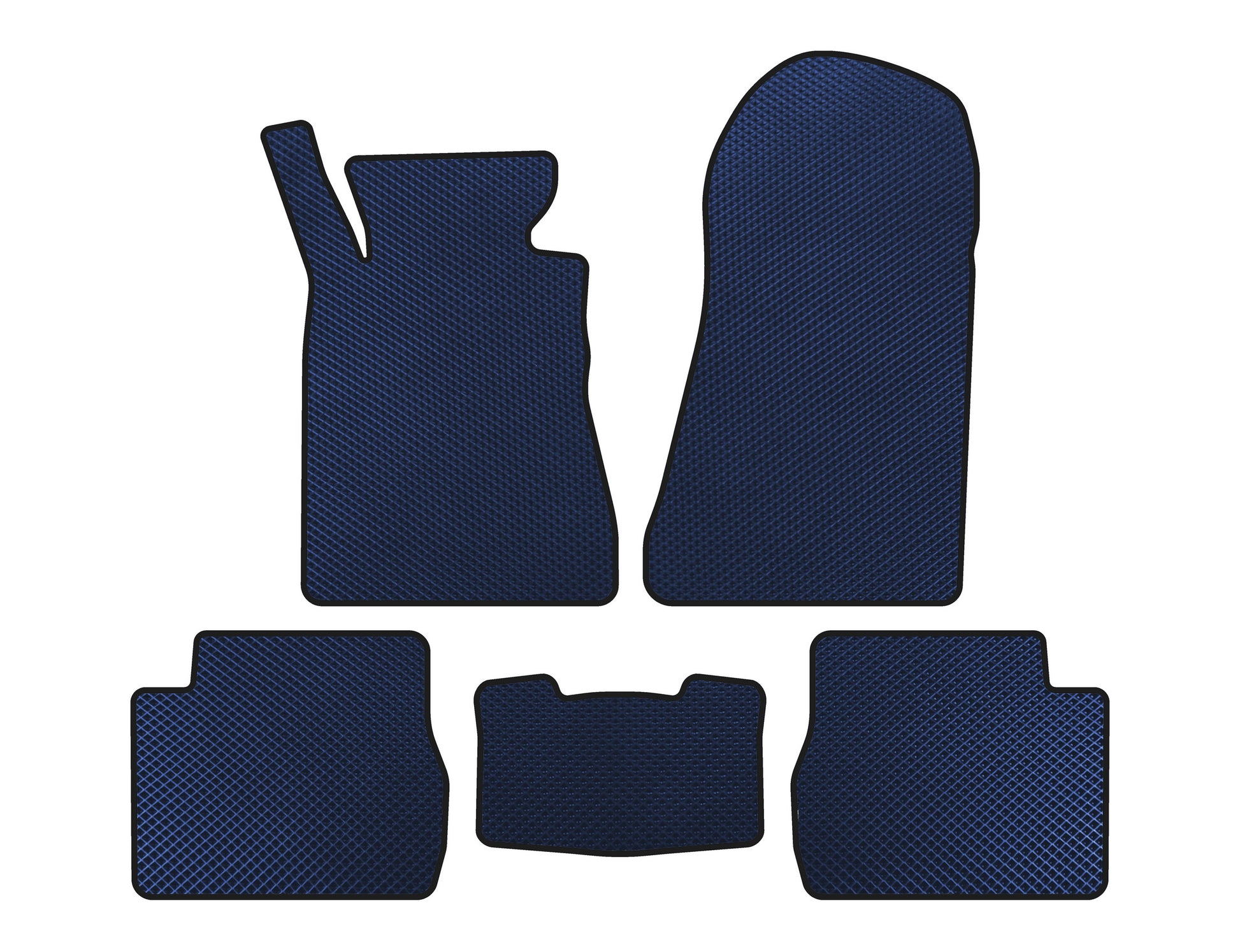 EVA Floor Mats (SD, Blue) for Mercedes W201 (190) 1982-1993 - image 1