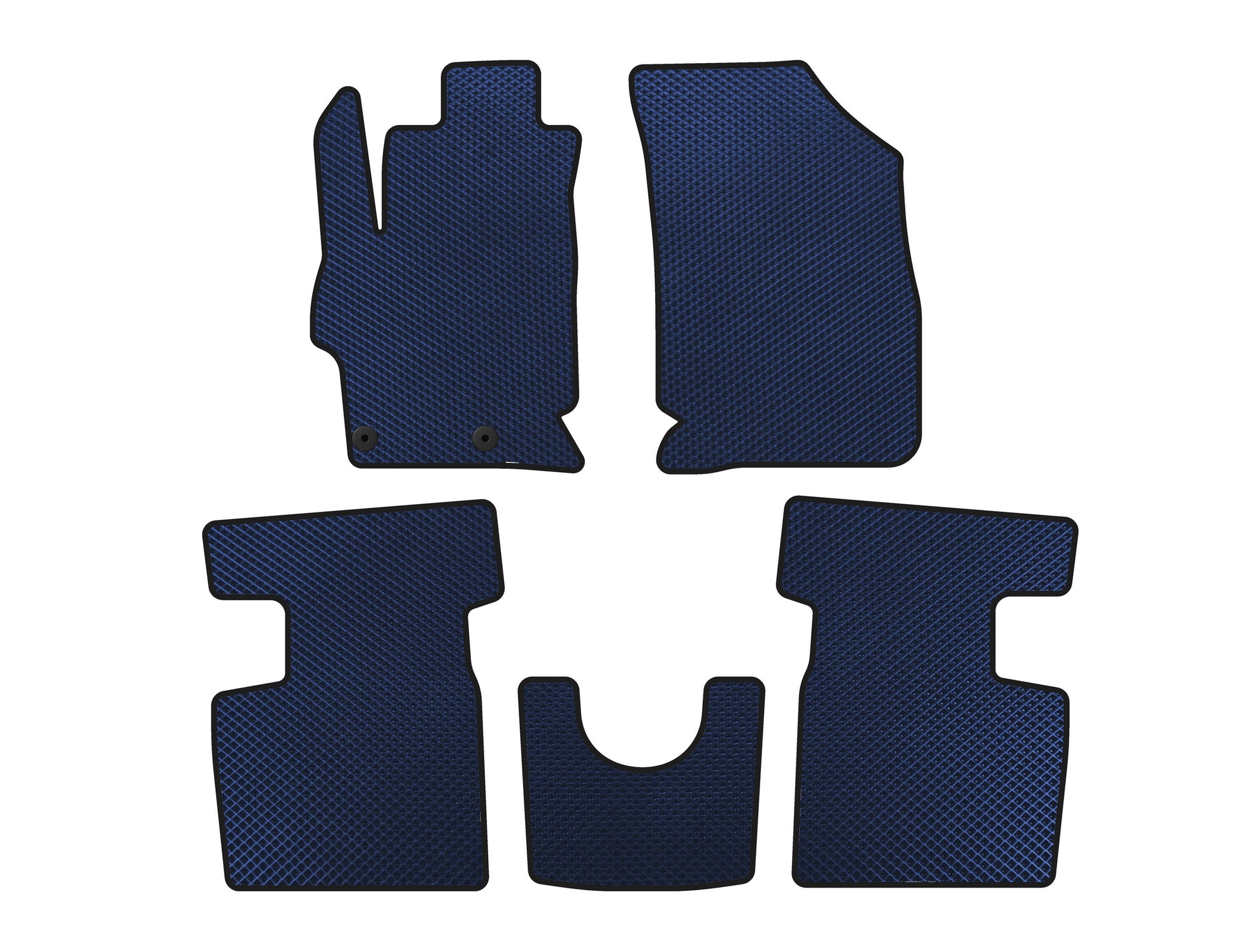 EVA Floor Mats (2017+, SD, Blue) for Peugeot 301 2012- - image 1