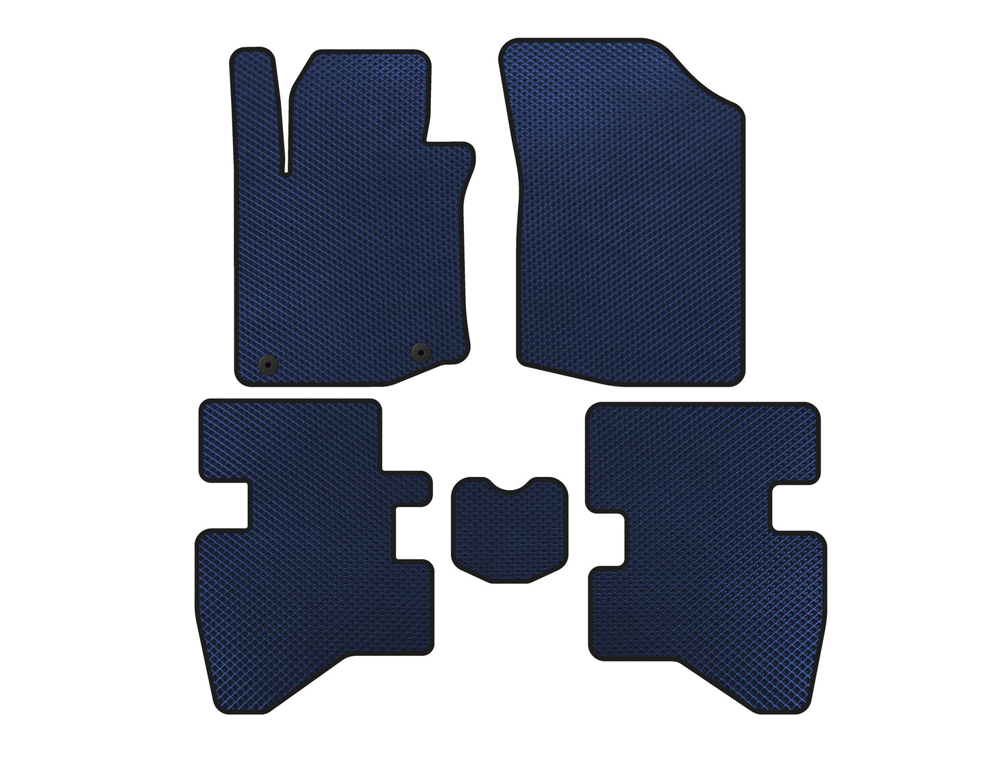 EVA Floor Mats (HB, Blue) for Citroen C-1 2005-2014 - image 1