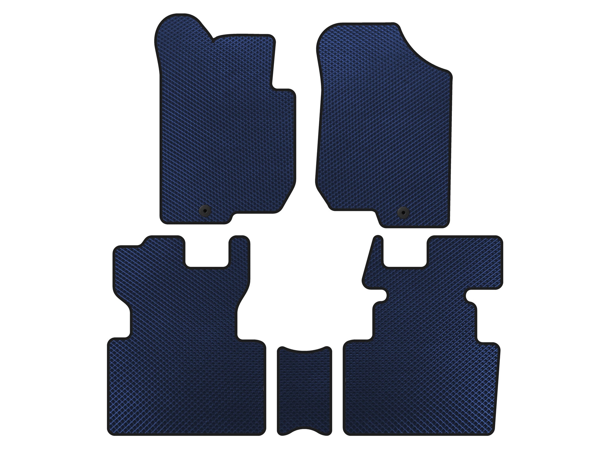 EVA floor mats (2006-2012, 2 rows, 7-seater, Blue) for Kia Carens 1999-2012 - image 1