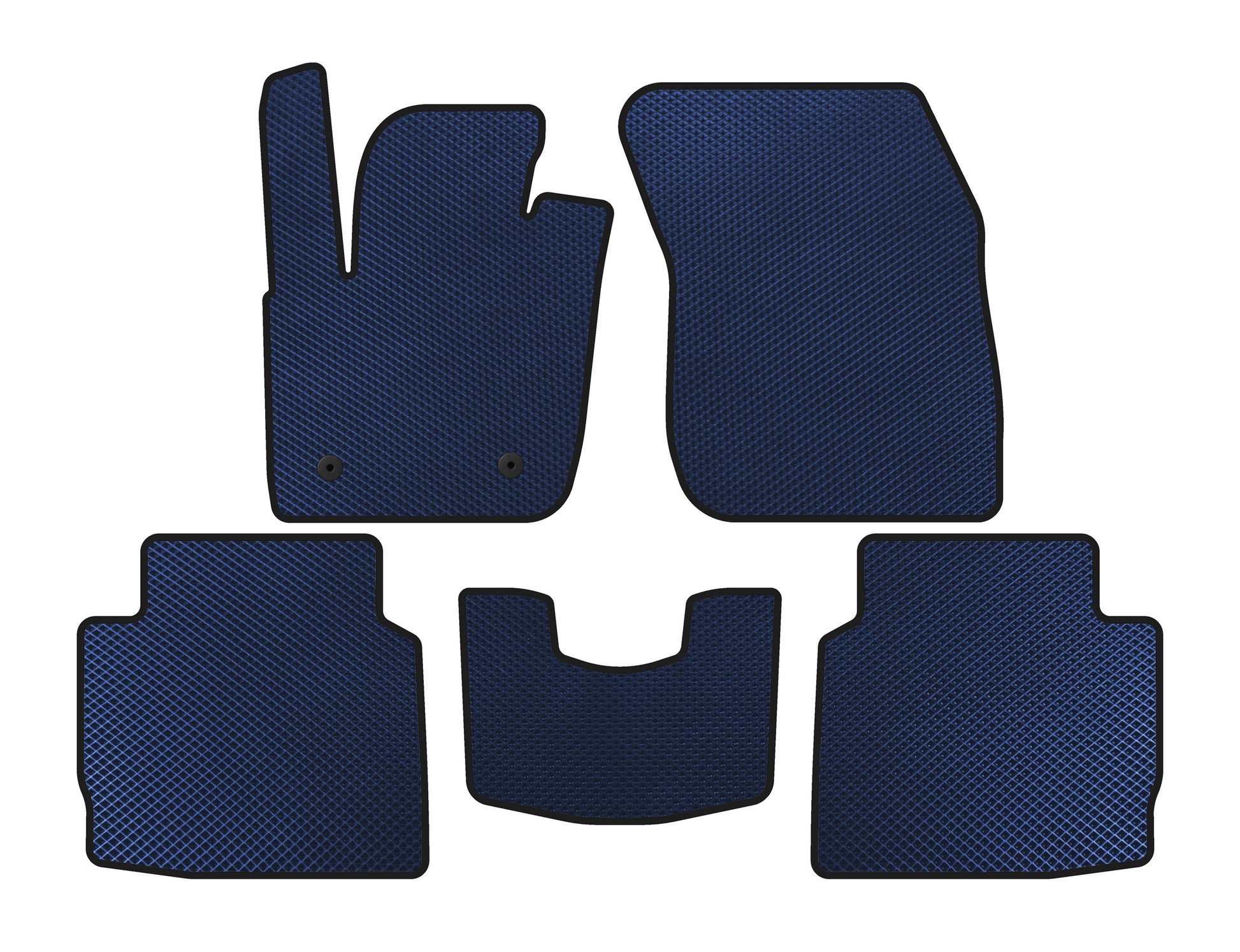 EVA Floor Mats (2016-2020, SD, Blue) for Lincoln MKZ 2012-2020 - image 1