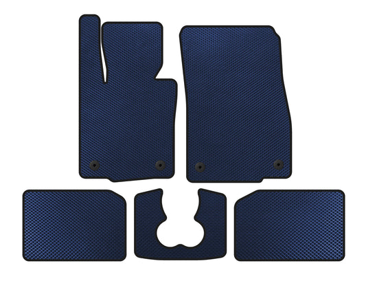 EVA Floor Mats (for S F55, 5-Door, Blue) for Mini Cooper F55/56/57 2014-2023 - image 1
