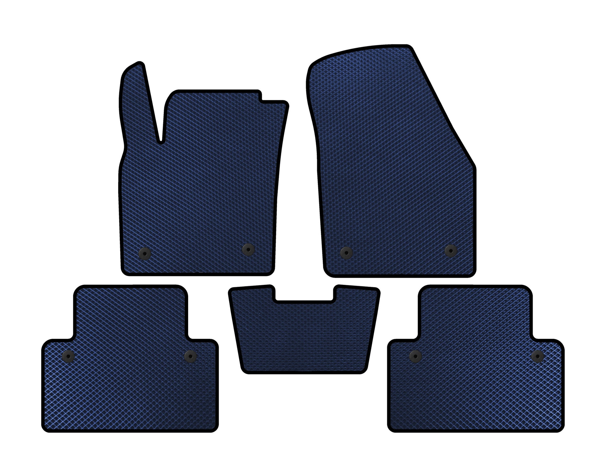 EVA Floor Mats (HB, 3-Door, Blue) for Volvo C30 2006-2012 - image 1